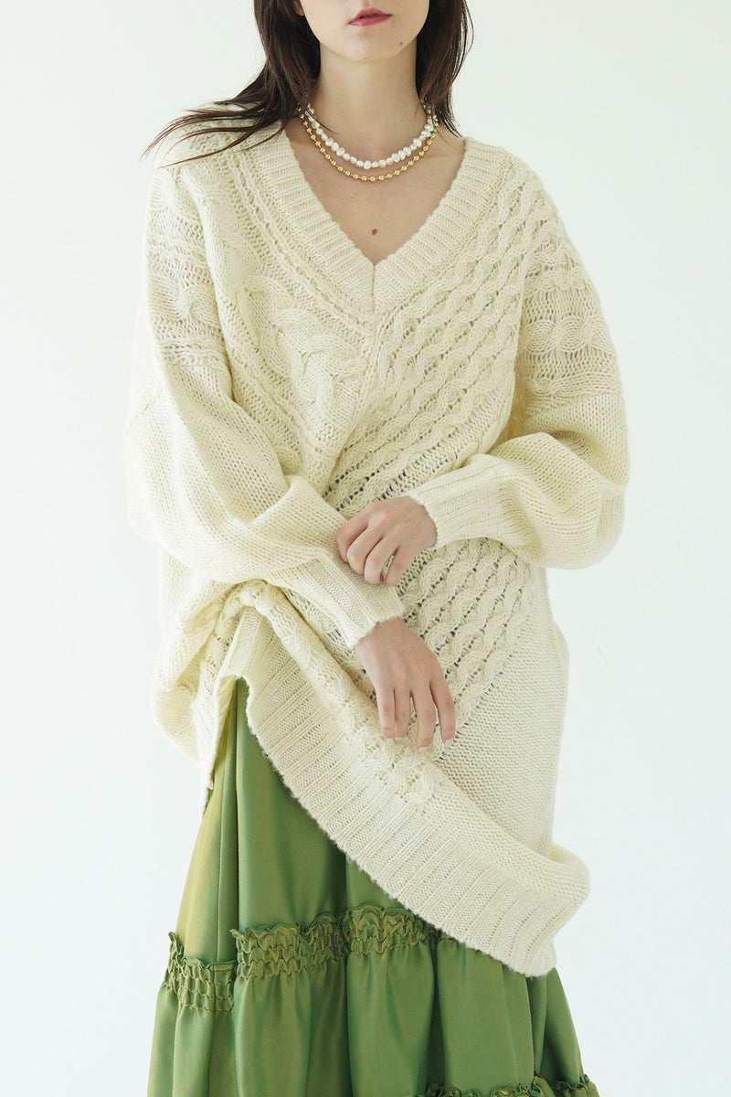 TOGAarchives knit ロングニット frayed pullover