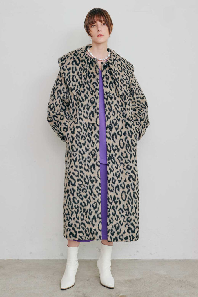 DETACHED BIG COLOUR COAT/ビッグカラーコクーンスリーブコート -