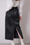 METALLIC LEATHER TIGHT SKIRT/メタリックレザータイトスカート