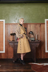 ECO LEATHER SLEEVE TRENCH
