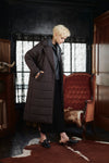 PIPING LAYERED QUILTING  COAT